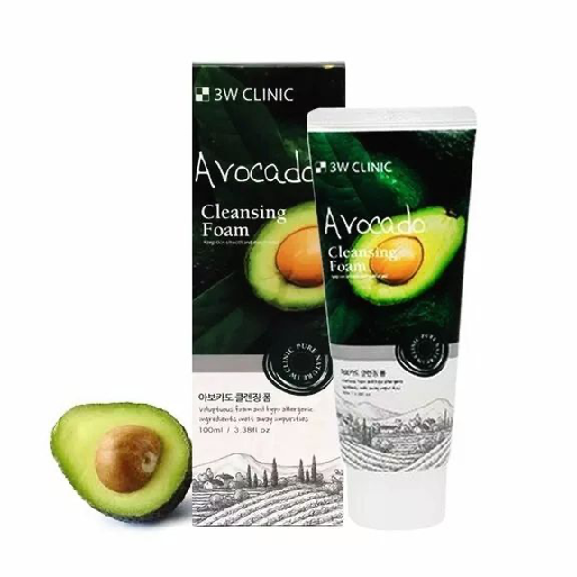 فوم شستشوی آووکادو تری دبلیو کلینیک 3W Clinic Avocado Cleansing Foam