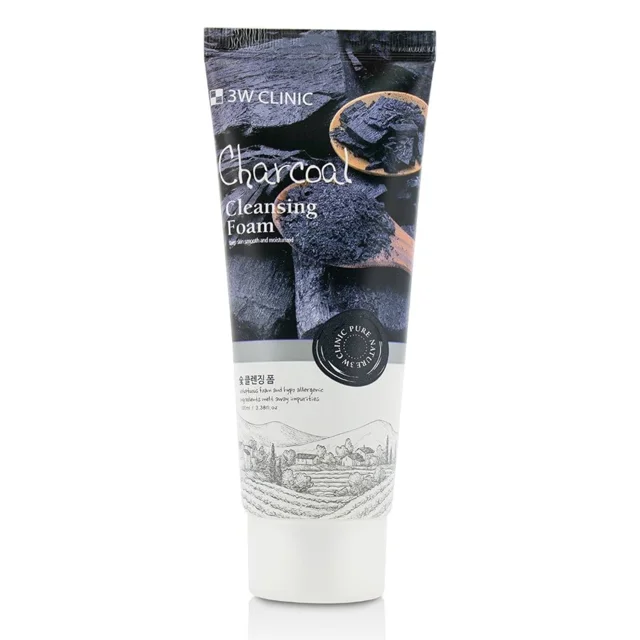 3W Clinic : Charcoal Cleansing Foam فوم شستشو زغال تری دبلیو کلینیک
